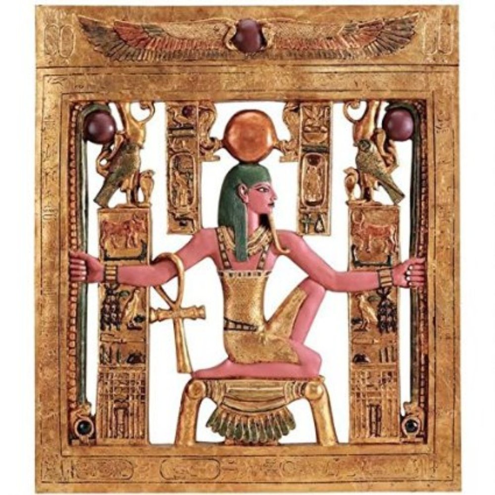 Tutankhamen Cartouche Sculptural Wall Frieze